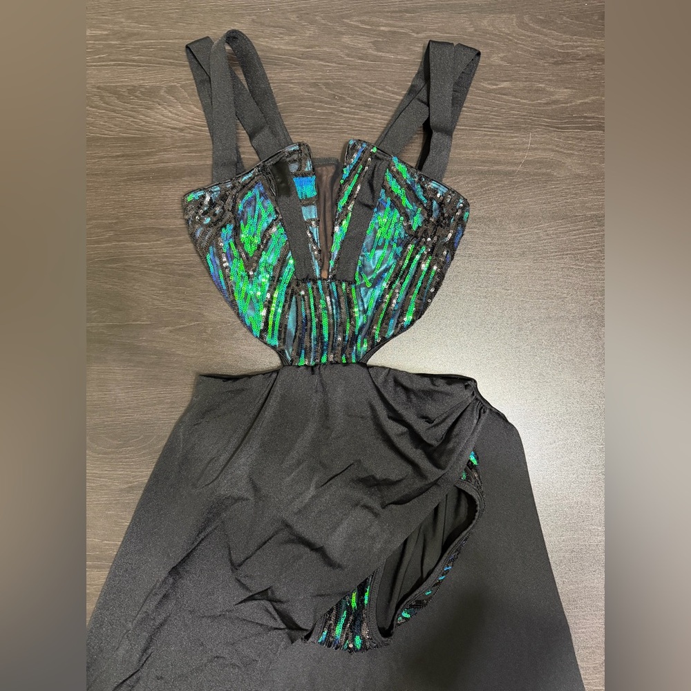 Tenth House Metallic Spandex Sequin Mesh Dress Dance Costume SA (Adult Small)